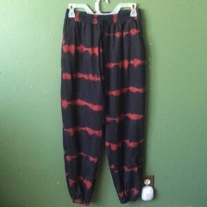 Red and Black Sweat Pants Size L